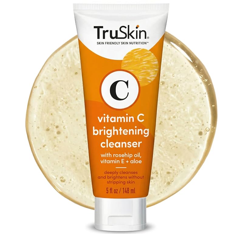 TruSkin Sabonete facial com vitamina C e óleo de rosa-mosqueta, 120 mL