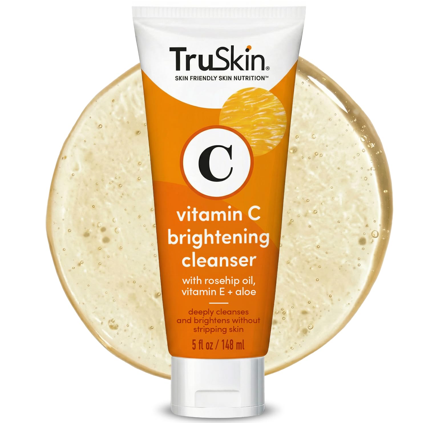 Vitamin C Cleanser for Face - Brightening Face Wash with Vitamins C & E, Rosehip Oil, Aloe Vera and MSM - Deep Clean and Refresh for Radiant, Healthy-Looking Skin, 5 fl oz
