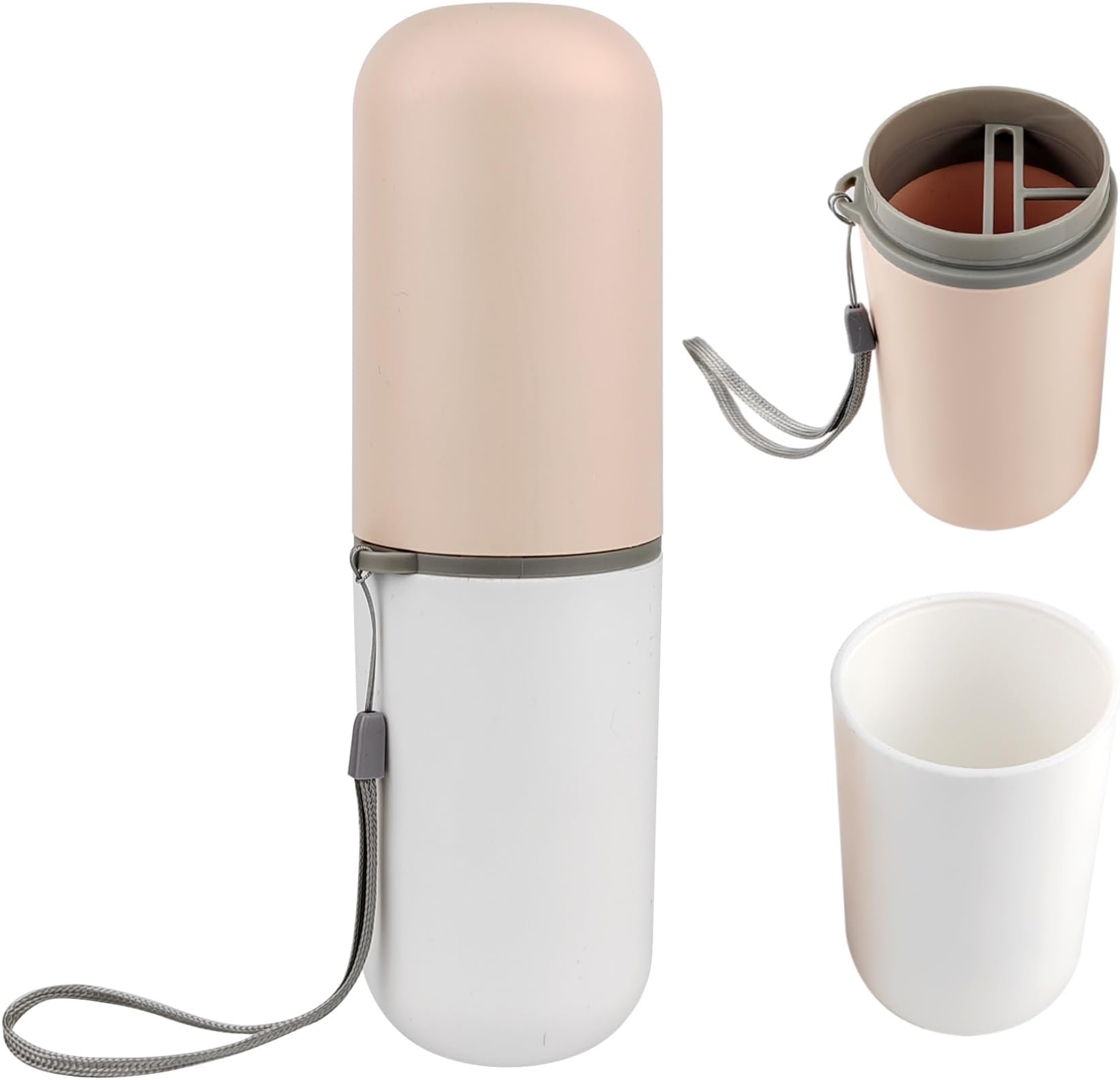 Travel Toothbrush Case With Cup - Portable Toothbrush Holder For Camping & Business Trips