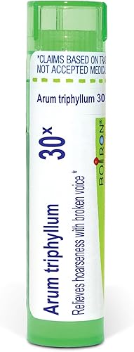 Boiron Arum Triphyllum 30X para ronquera con voz rota - 80 pellets