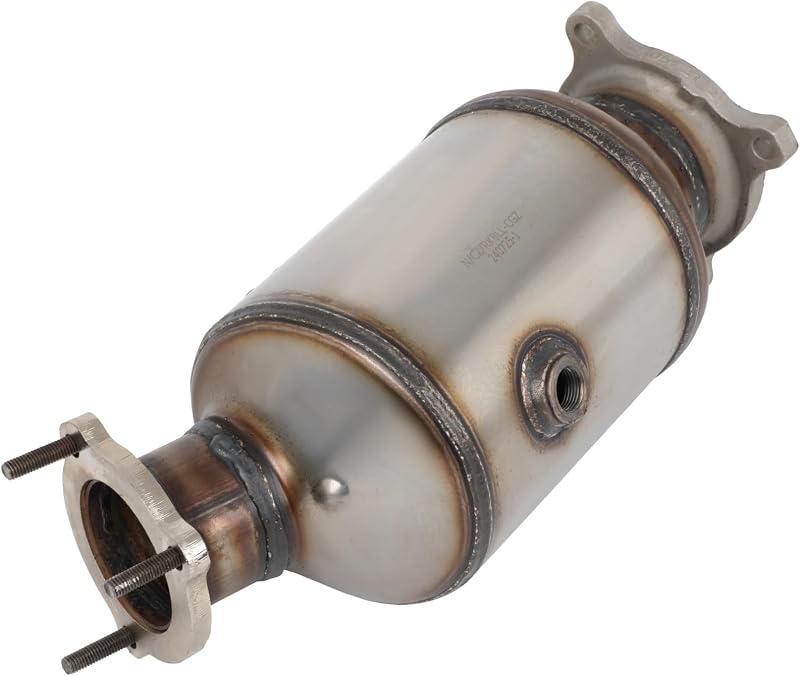 Catalisador dianteiro ACZCR 17608 em aço inoxidável para Audi 2.0L – Kit com junta e parafusos