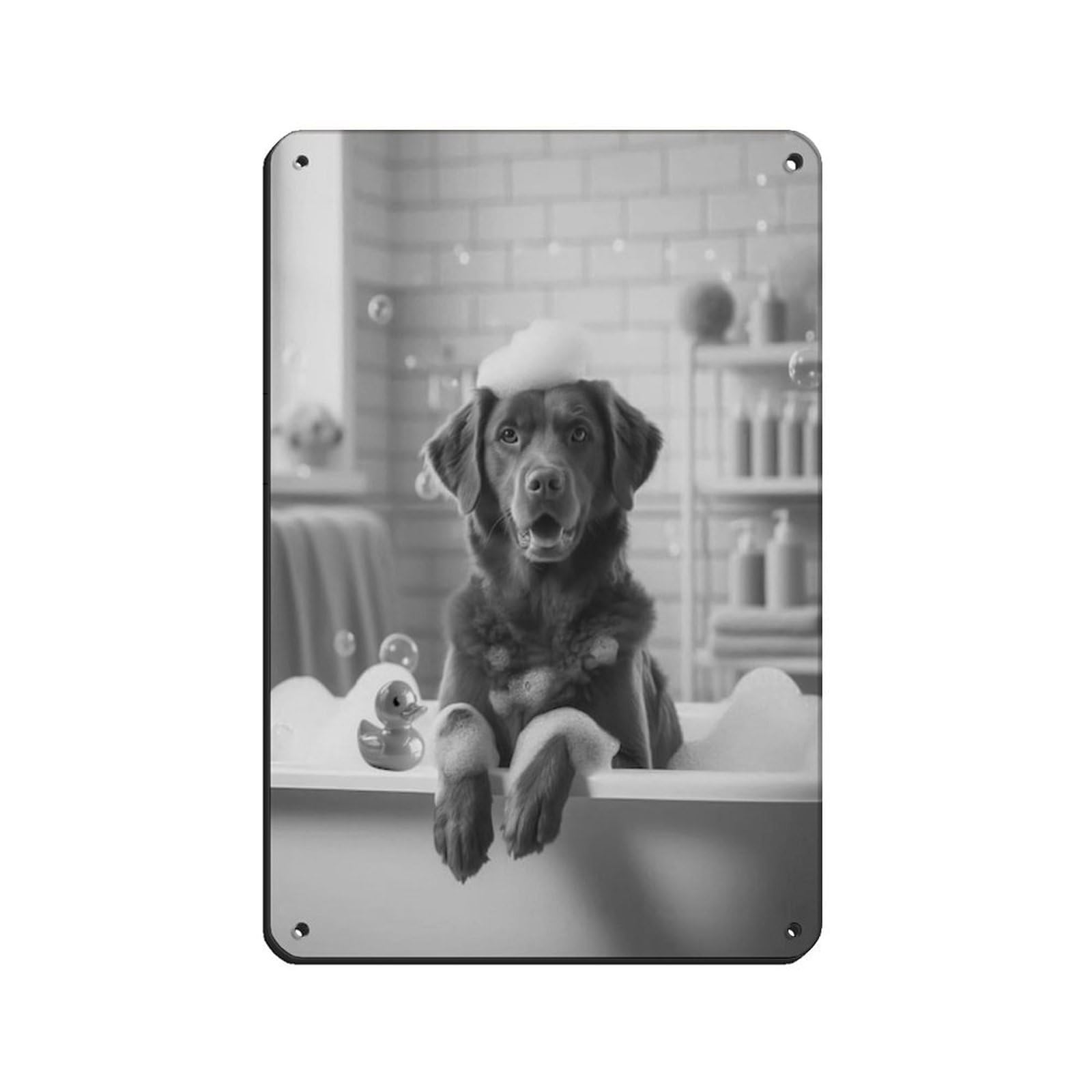 Lxwnze 20L X 30W Cm Chesapeake Bay Retriever,Poster Tin Sign Vintage Metal Pub Club Cafe Bar Home Wall Art Decoration Poster Retro 8X12inch(20X30cm)
