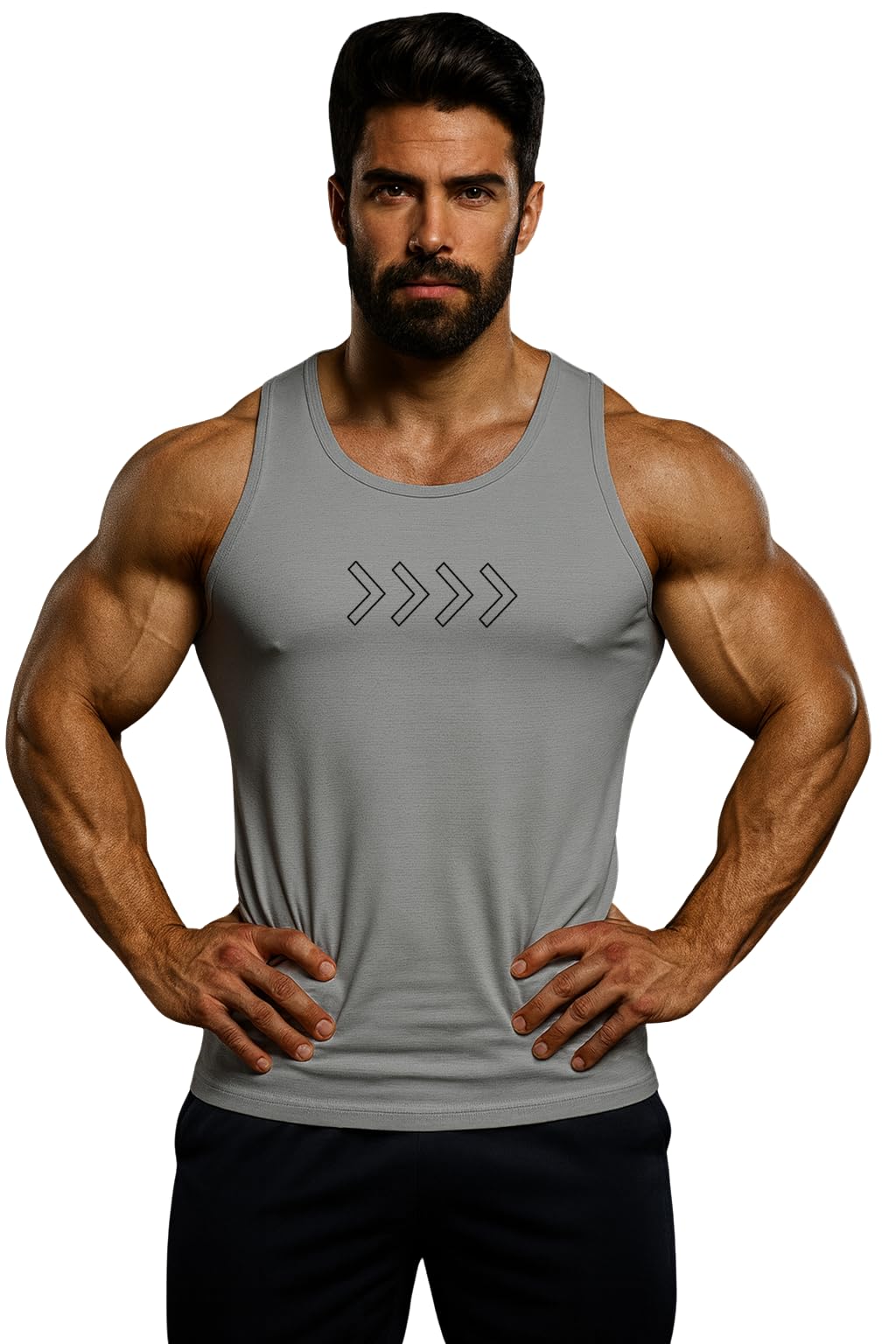 3colors 3Colours RGB Men's Sleeveless Gym Tank Top – Activewear Vest for Workout, Fitness & Leisure | Regular Fit-NCUT Snipe ON Target-picture-36