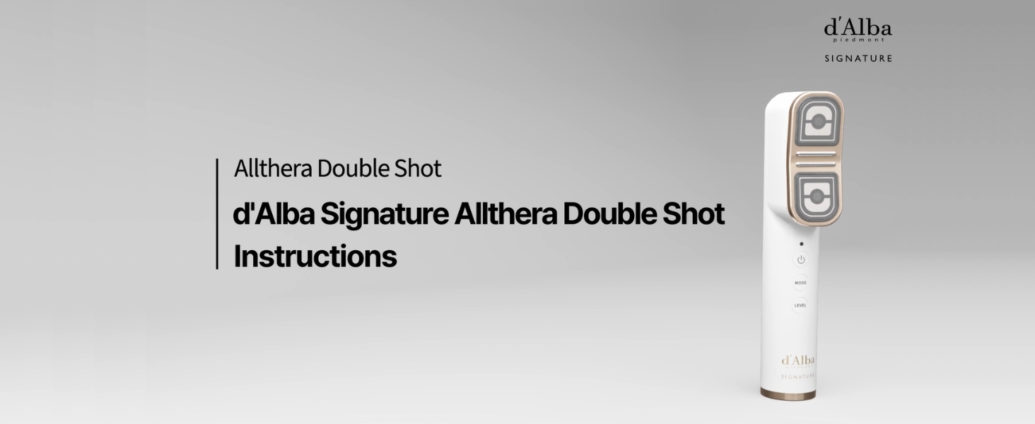 Amazon.com: d'Alba Allthera Double Shot Beauty Massager | 3-Mode