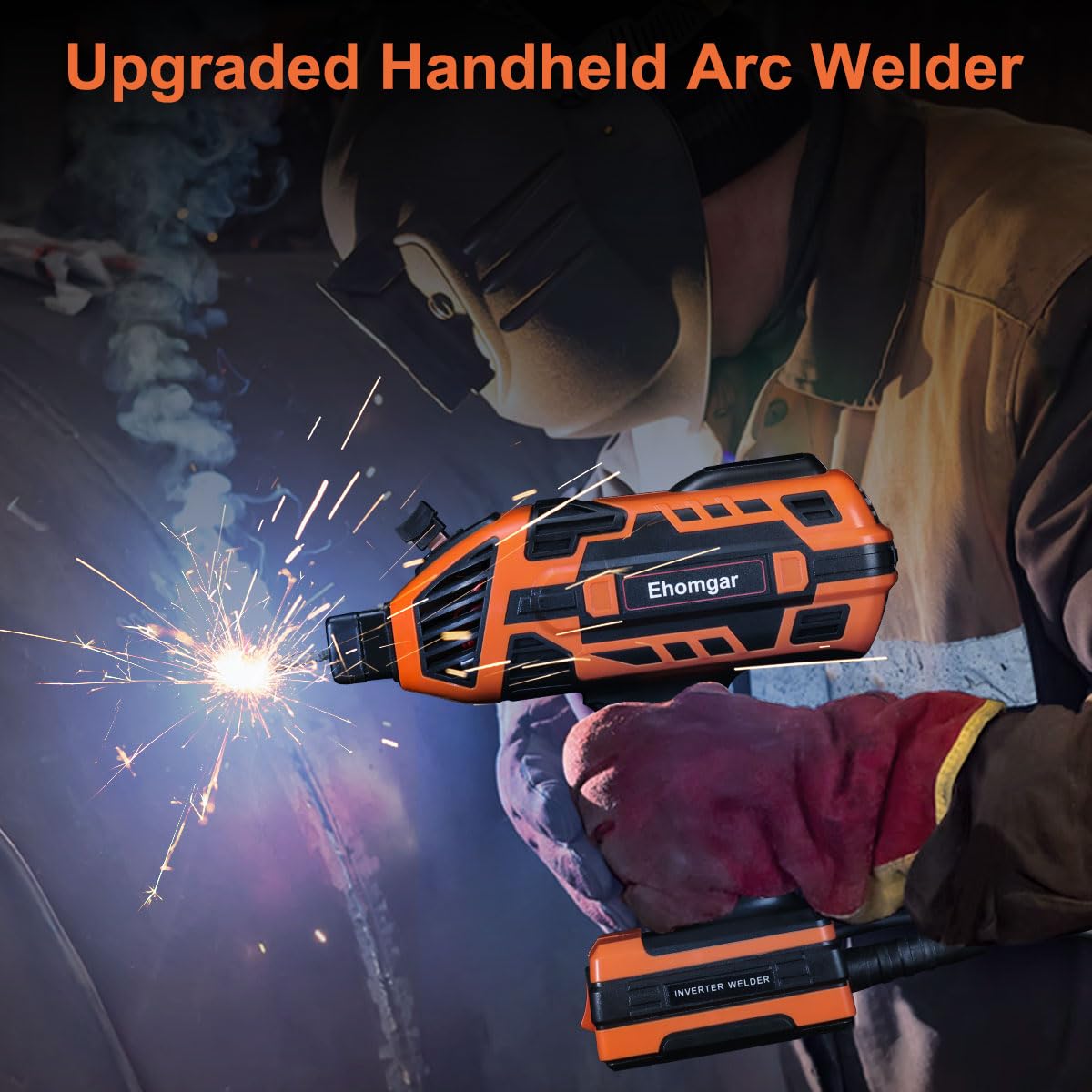 Ehomgar Portable Welding Machine, Handheld Laser Welder 110V with IGBT Inverter 5 Variable Current Adjustment for 3/32