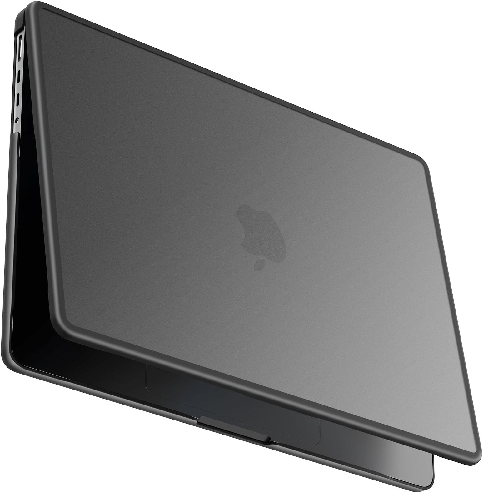 BlueSwan Anti-Cracking Hard Shell Case Compatible with MacBook Pro 14-inch 2024-2021 Release M4 M3 M2 M1, Anti-Fingerprint Soft TPU Bumper with Keyboard Cover, Frosted Black