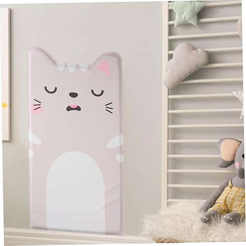 Miniatura 5 de Cojín de pared de cuero autoadhesivo 3D acolchado de pared para habitación extraíble patrón animal patrón guardería borde pegatina