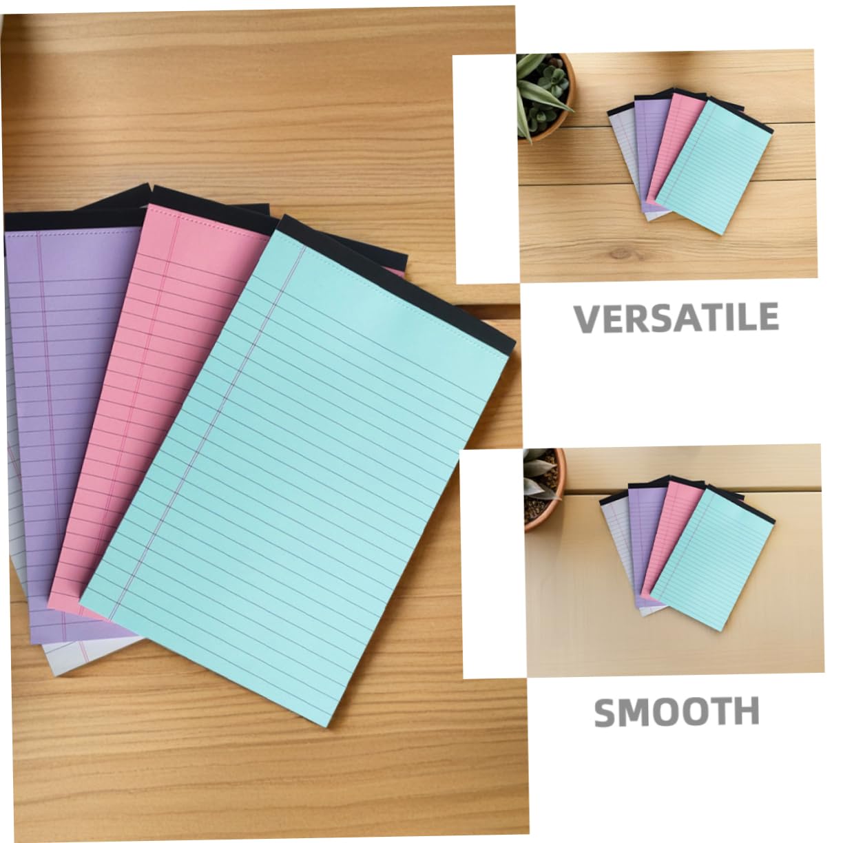 Homoyoyo 12 Stück-Packung Bunte Notizblöcke im A5-Format Liniert aus Papier zum Abreißen Glattes Schreiben für Büro und Zuhause Minimalistisches Design