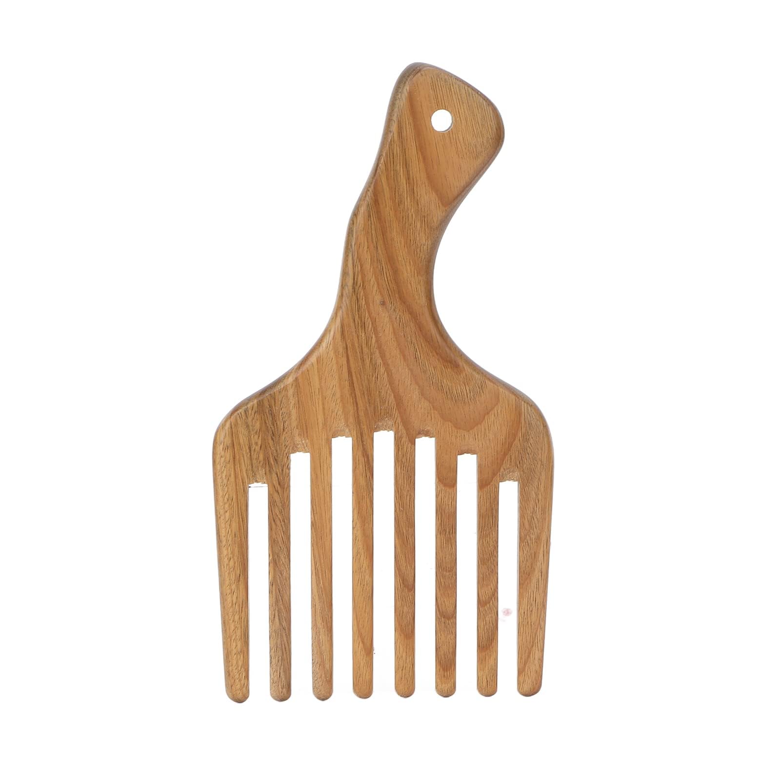 Wooden Beard Comb, Sandal Wood Anti Static Scalp Massage Beard Brush for Men