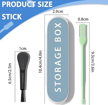 2-in-1 Nasal Hair Cutter Double Sided Manual Nose Hair Trimmer Ear 360 Degree Rotating Nose Hair Trimmer Double Sided Nose Hair Knife for Women and Men (Green)