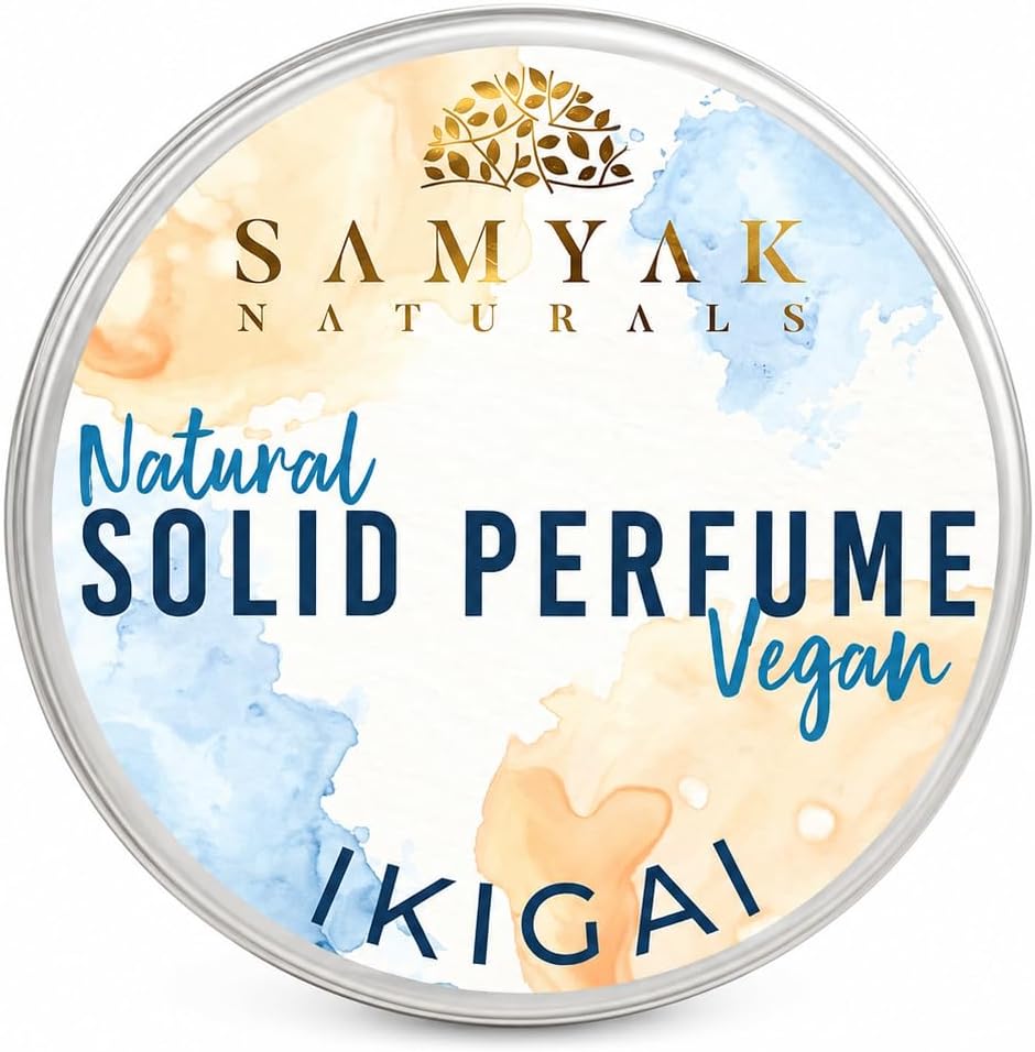 IKIGAI Vegan Solid Perfume Pocket Friendly Strong & Long Lasting Solid Perfume for Men and Women for All Skin Types | Best for Traveling | Gifting Pack | Easy to Apply (10Gm)