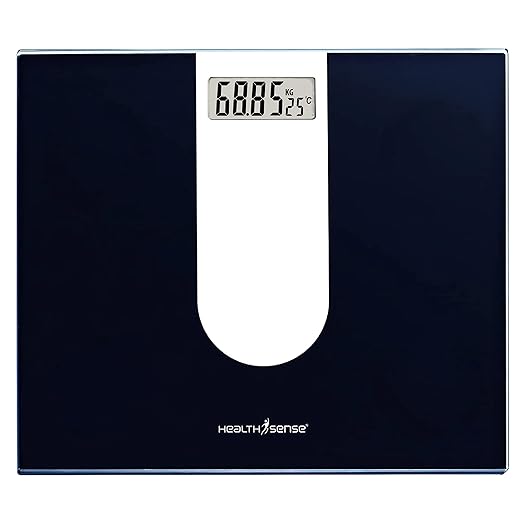 HealthSense Weight Machine for Body Weight, Digital Weighing Scale