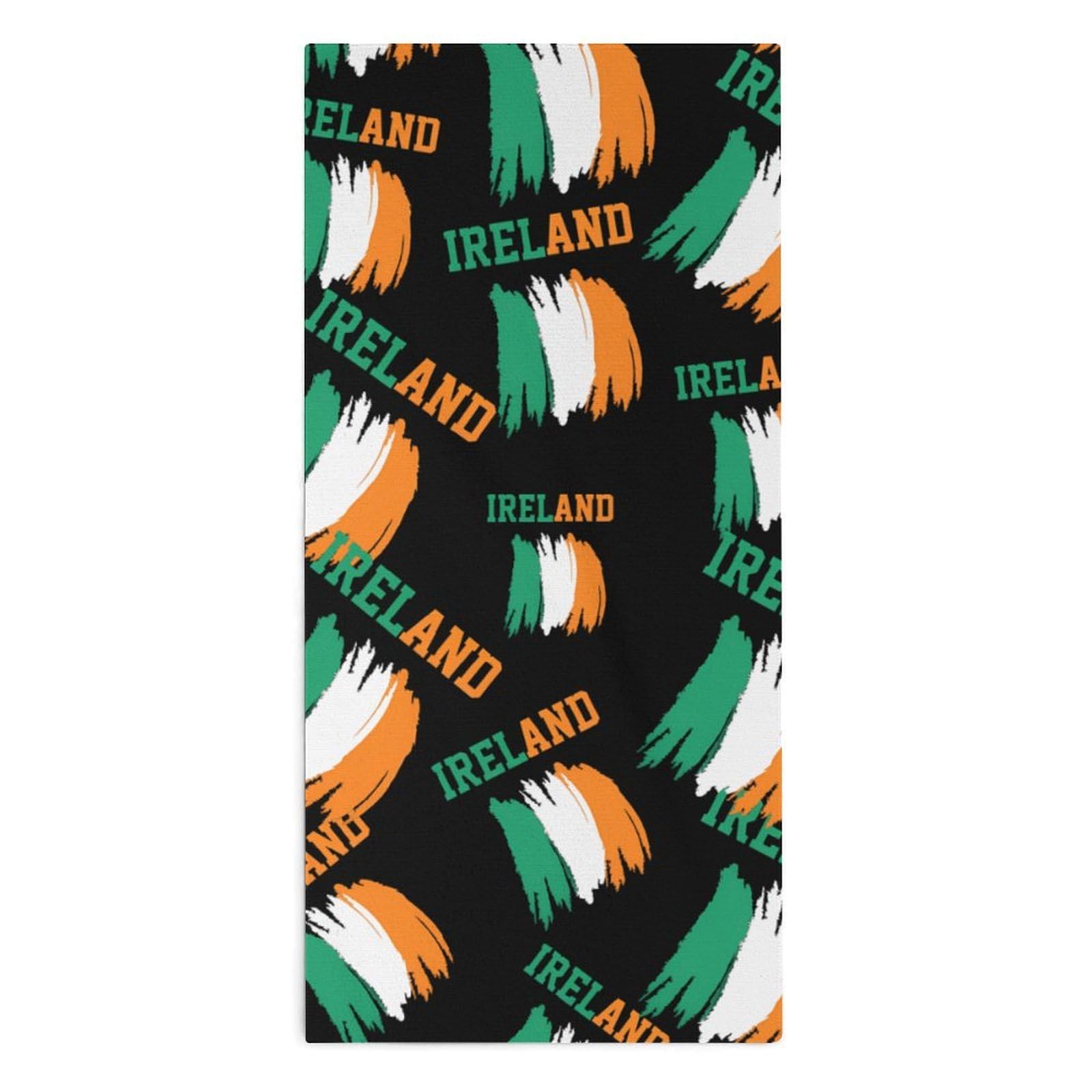 TXFBTRFSA Ireland Irish Flag Hand Towels for Adult Face Towel Bath Beach Swim Accessories
