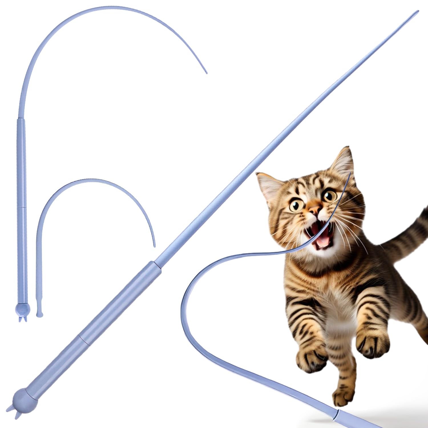 Amazon | 猫じゃらし 猫 おもちゃ 人気 ネズミのしっぽ 猫じゃらし