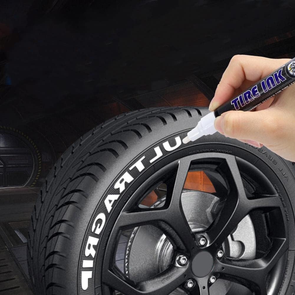 SXRC Tire Paint Pen,Oil Based Paint Marker, 8ml White Paint