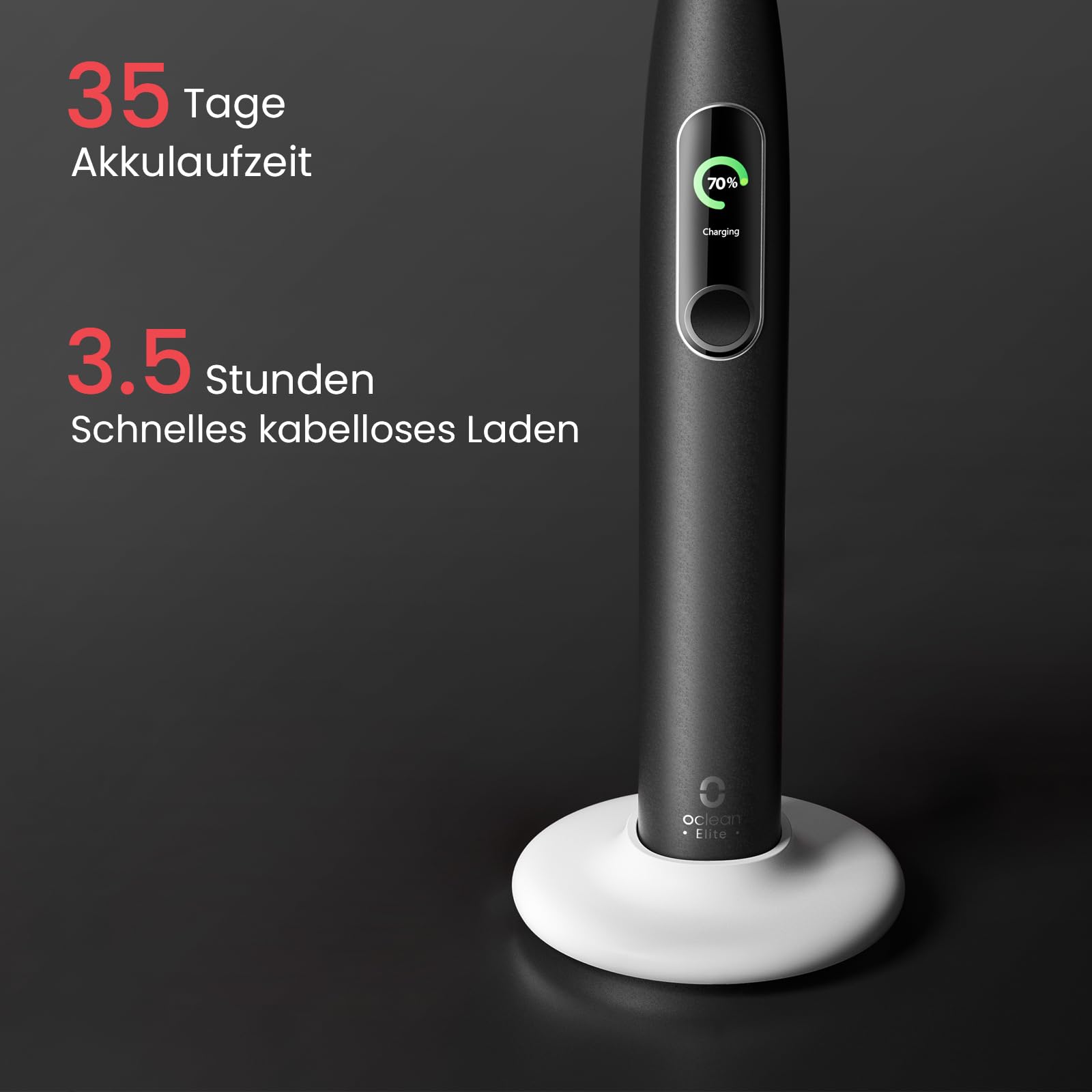 Oclean Schallzahnbürste X Series Pro Elite mit 8 Bereichsverfolgung, Elektrische Zahnbürste mit 4 Putzmodi, Sonic Electric Toothbrush mit Leiser Motor, 35 Tage Akkulaufzeit & Kabelloses Laden