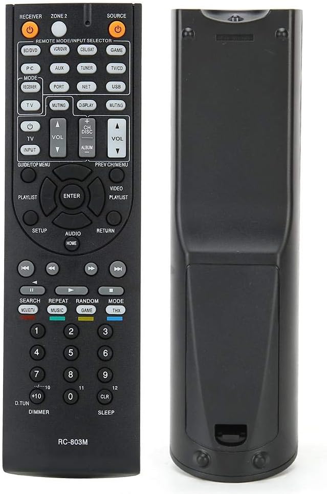 RC-803M AV Remote Control, Replacement AV Remote Controller for ONKYO AV Receiver TX-NR609 TX-NR609B HT-S7409 HT-S8409 - Image 5