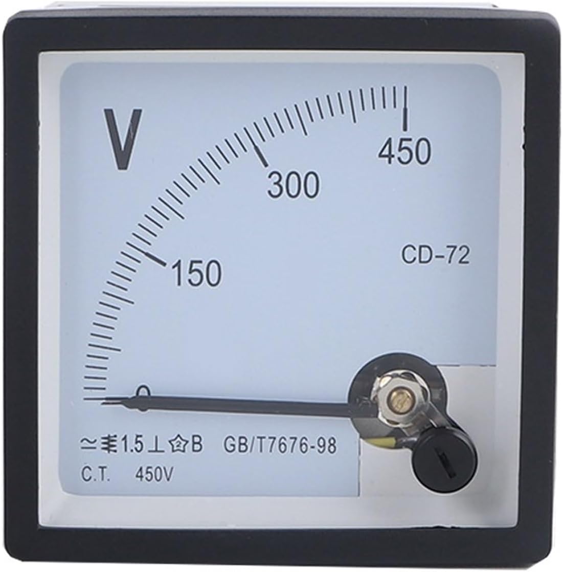 YANHAO SJ-72 CP-72 SQ-72 CZ-72 AC 100V 150V 250V 300V 450V 500V 600V Class 1.5 72x72mm Range Analog Voltage Voltmeter Panel Meter 1Pcs (Size : 200A)