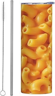 Macaroni Cheese Stainless Steel Travel Mug With Lid For Hot And Cold Drinks 20oz