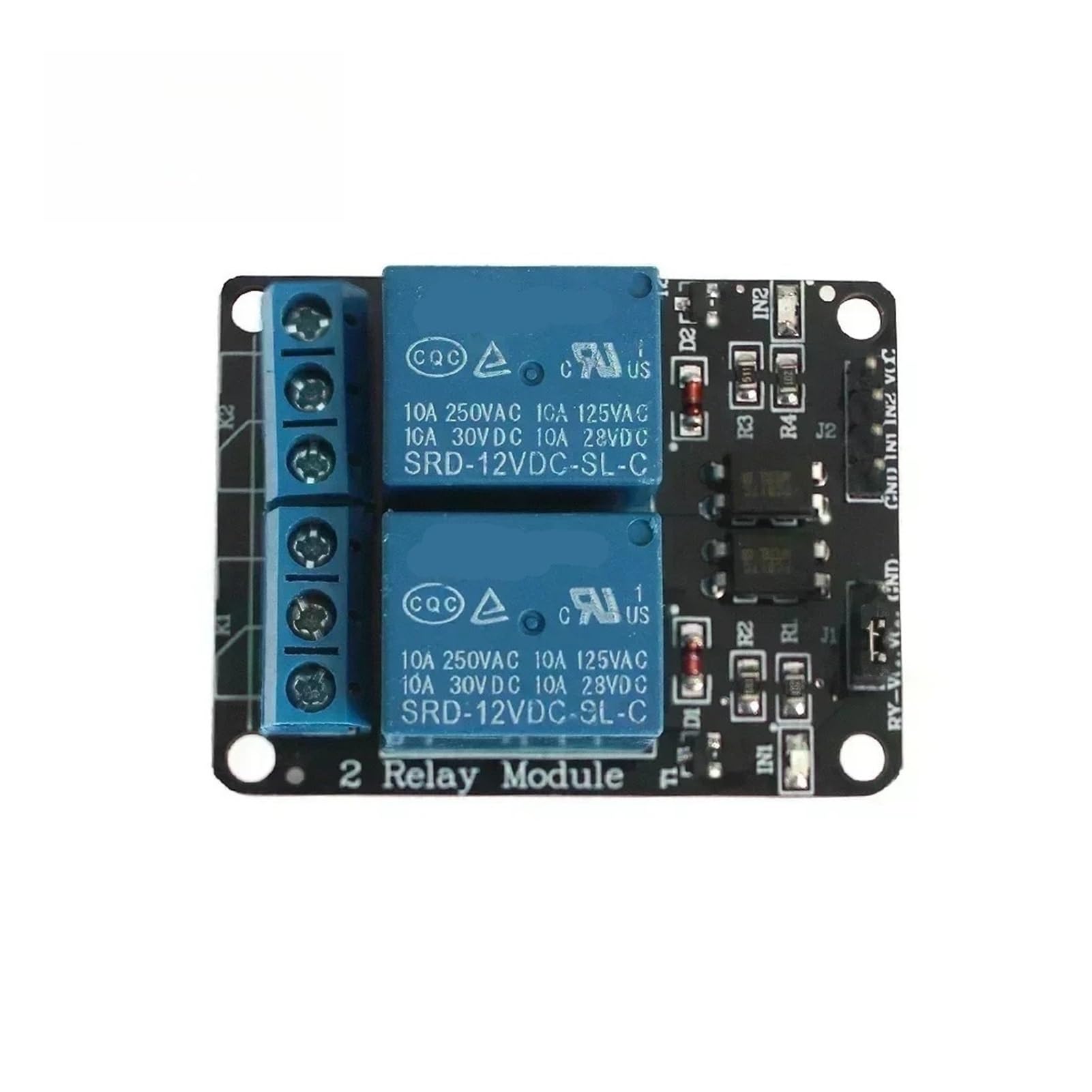 Module de relais 24V 2 voies protégeant vos circuits par optocoupleur LED - 8