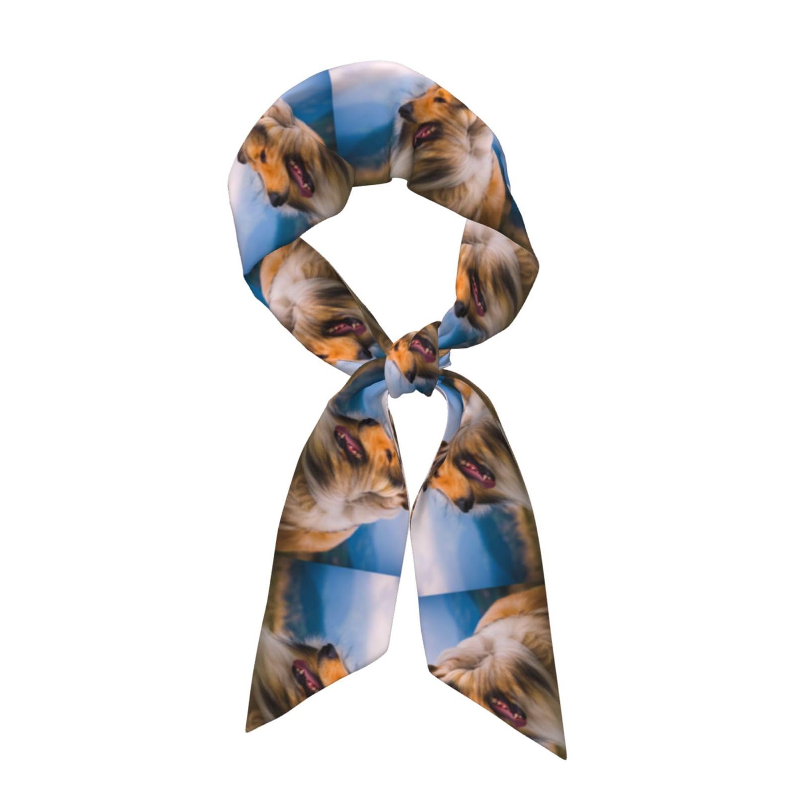 Yxdvpalne Unisex As Picture Beautiful Rough Collie Neck Scarves, Kerchief Neckerchief Headband, Women's Fashion Scarf