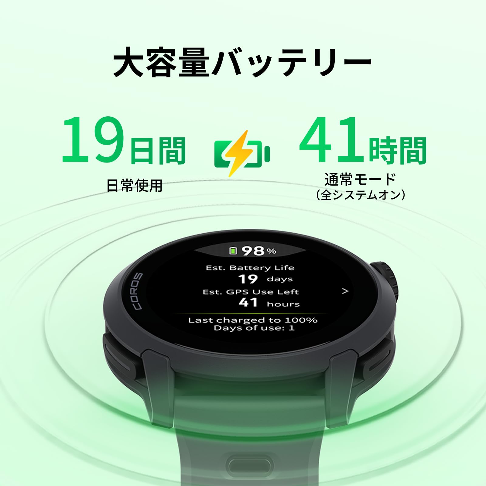 COROS Pace 4 Montre de Sport Ultra légère avec GPS précis écran Tactile AMOLED de 1,2", 19 Jours d'utilisation Quotidienne, Moniteur de fréquence Cardiaque, Navigation, Course à Pied, Cyclisme