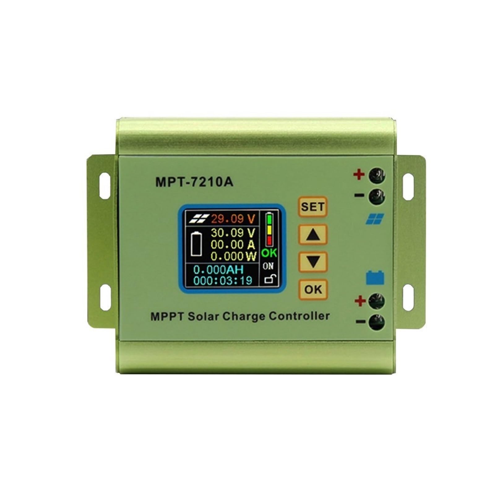 CUDTAPI MPT-7210A LCD MPPT Solar Panel Charge Controller Aluminum Alloy For LiPo Battery Output 600W 24V 36V 48V 60V 72V Battery Pack