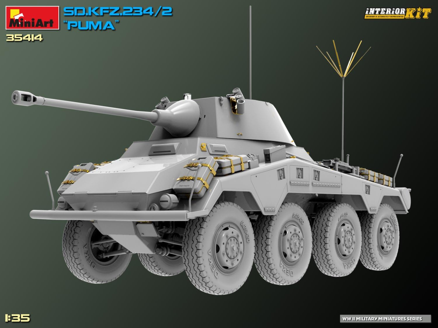 Miniart - sd.kfz.234/2 puma 1/35 - miniart 35414