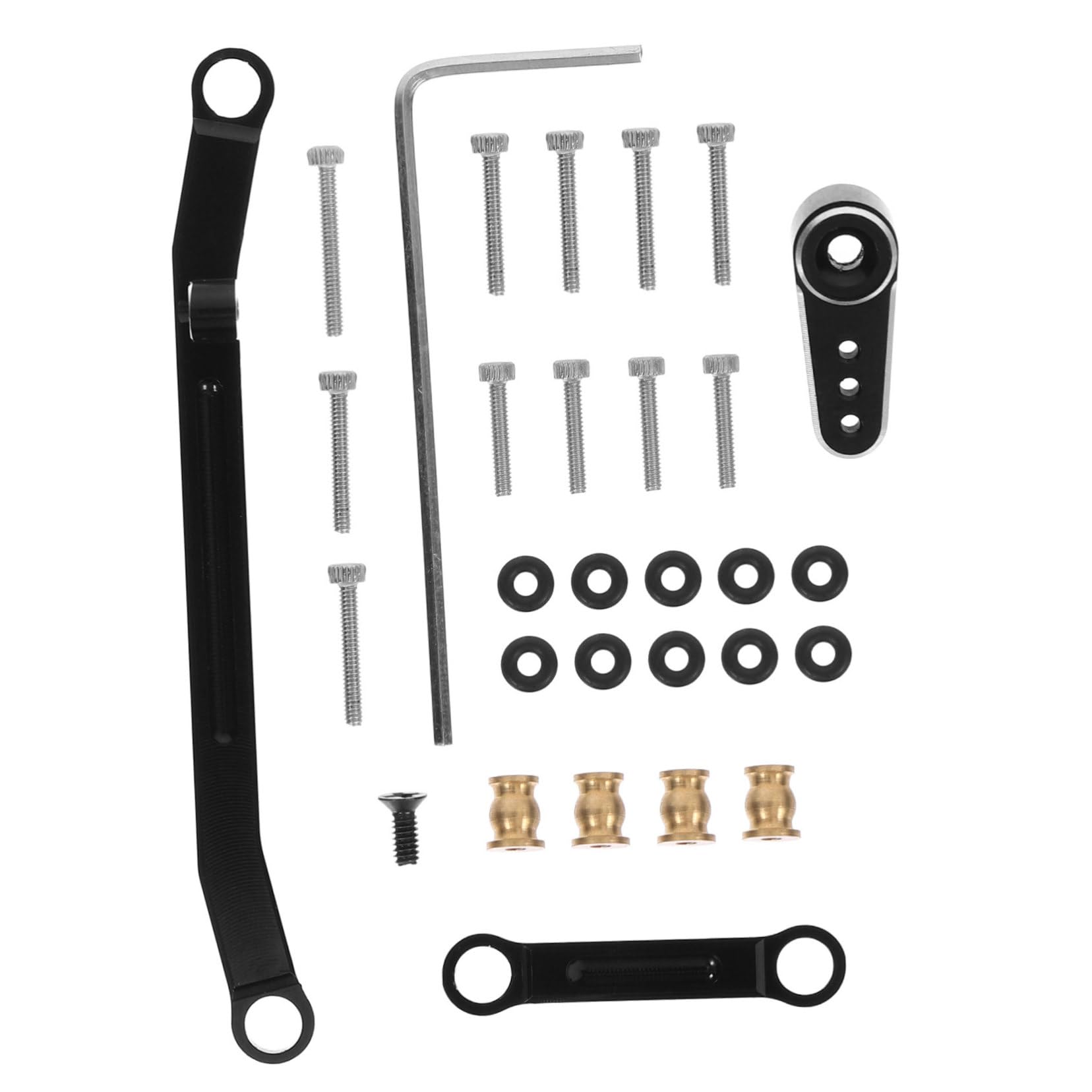 ifundom Aluminum Steering Set Car Rod Precision Steering Linkage Rod Set for Car Toy