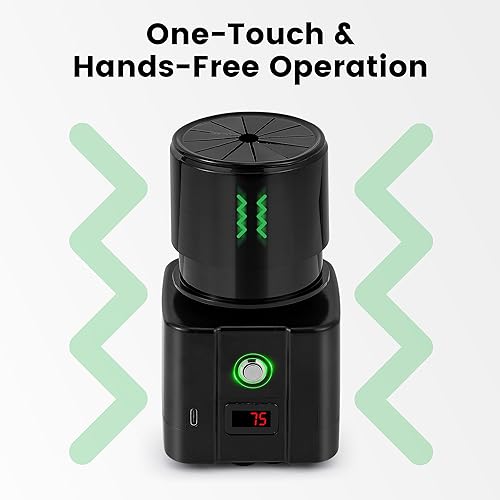 Miniatura 4 de BAOSHISHAN Mini mezclador Vortex, mezclador de pintura inalámbrico portátil con batería de 1500 mAh, soporte de doble capa, mezcla vertical manos