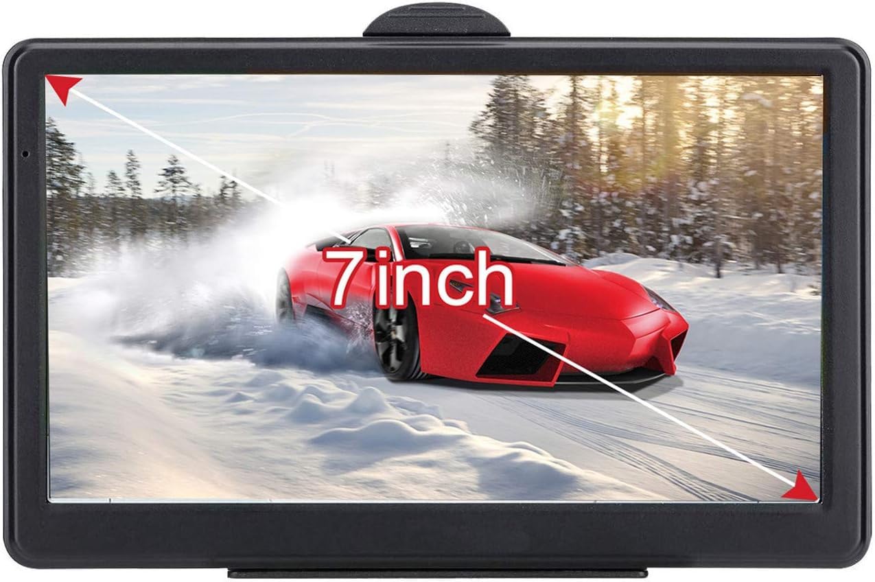 Sat Nav for Car | 7 Inch GPS Navigation with 2026 UK & Europe Maps | Free Lifetime Updates, Voice Guidance, Speed Camera Alerts, Lane Assist | Offline Car Sat Nav