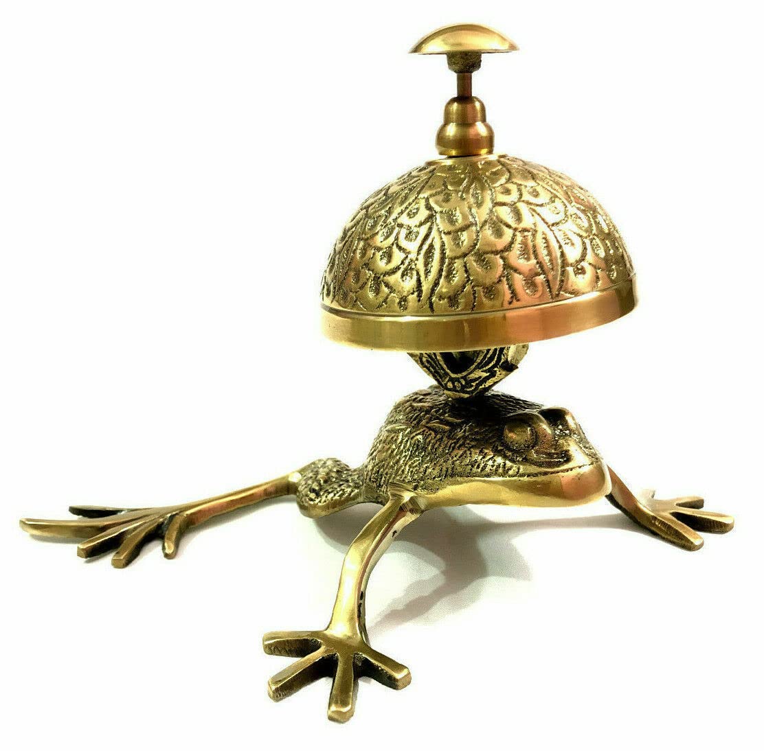 Campana de recepción de latón para oficina, campana de mesa, timbre de llamada, campana de mostrador de hotel