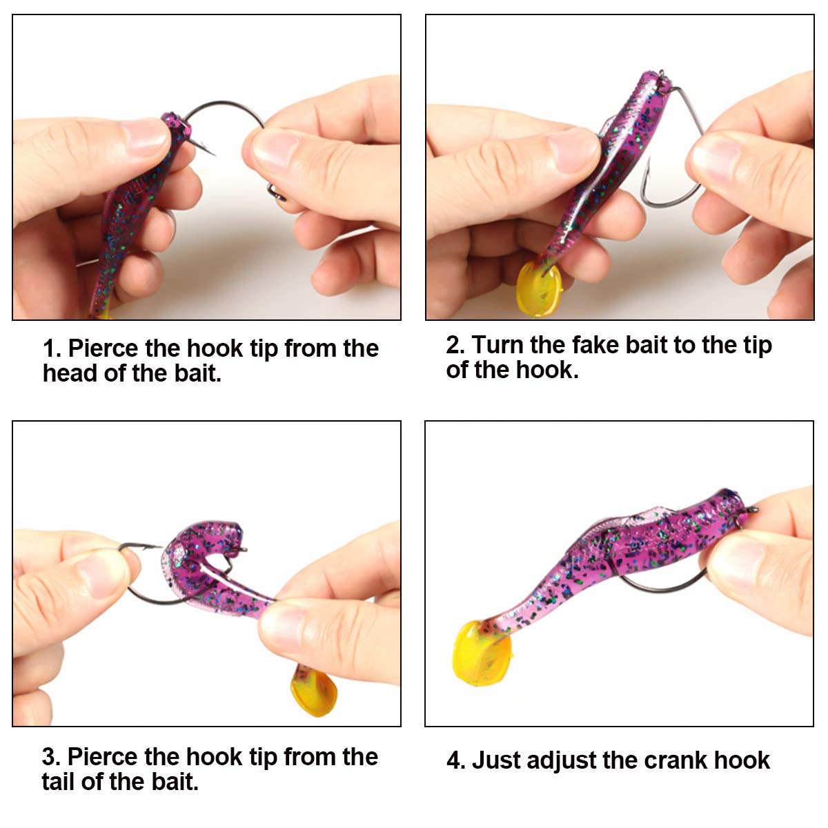 Kit 5 Ami Da Pesca Con Leader Rig | 7 Fili Rivestiti In Nylon Con Girelle E Scatti | Lunghezza Principale 100 Cm | Terminale Per Pesca