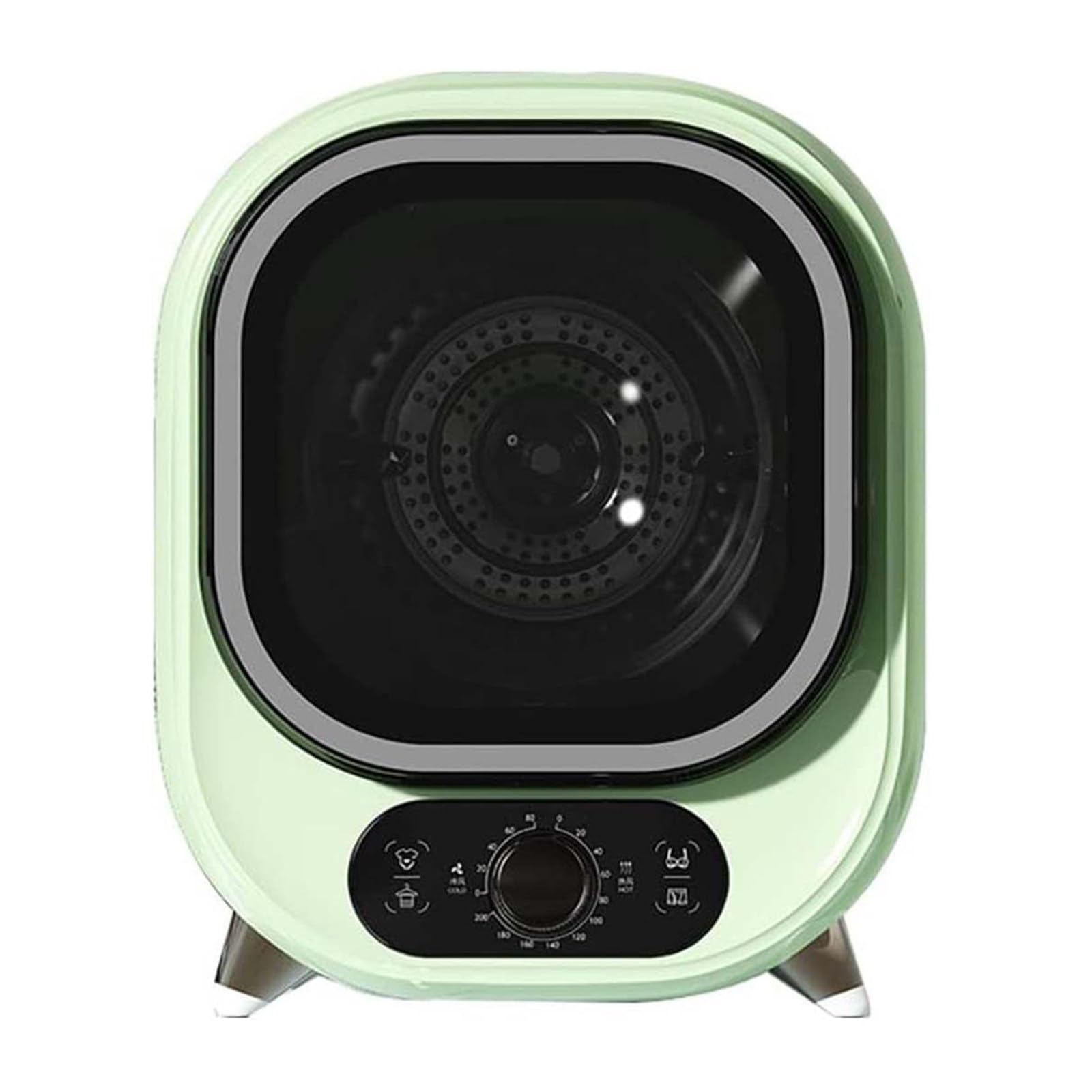Asciugatrice piccola, compatta, mini centrifuga, capacità di carico di 0,8 kg con comandi meccanici, per uso su ripiano o con montaggio a parete,Green
