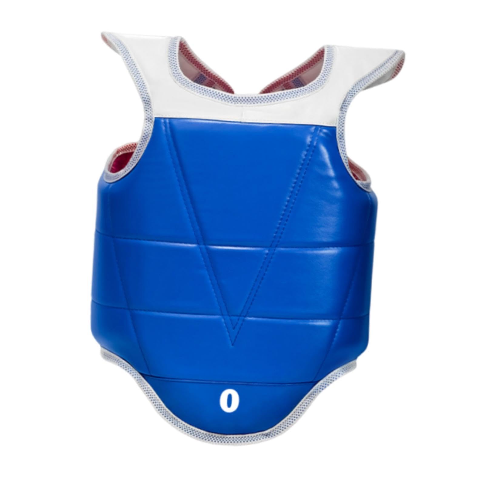 Protector de Pecho de Karate, Almohadilla de Protección PU EVA, Chaleco Reversible para Golpes Fuertes