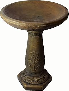 10 Birdbath Planter Ideas for Charming Garden Focal Points 50 Solid Rock Stoneworks Daisy Pool Birdbath- 26