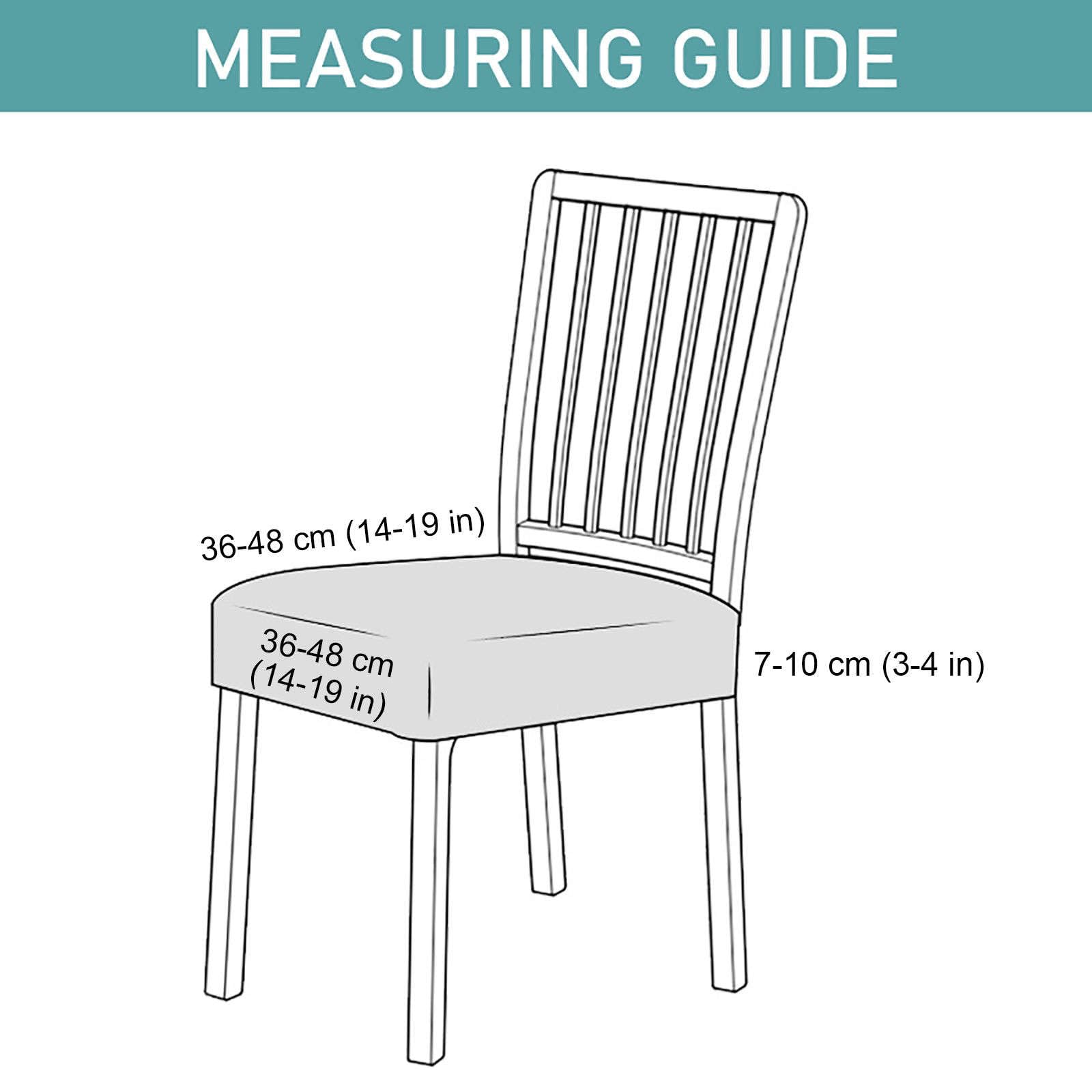 Terciopelo Fundas de Asiento para Silla Pack 4 | Funda Asiento Silla Extraíbles y Lavables Elásticas Fundas sillas Comedor Antideslizante Felpa Para Cocina banquete