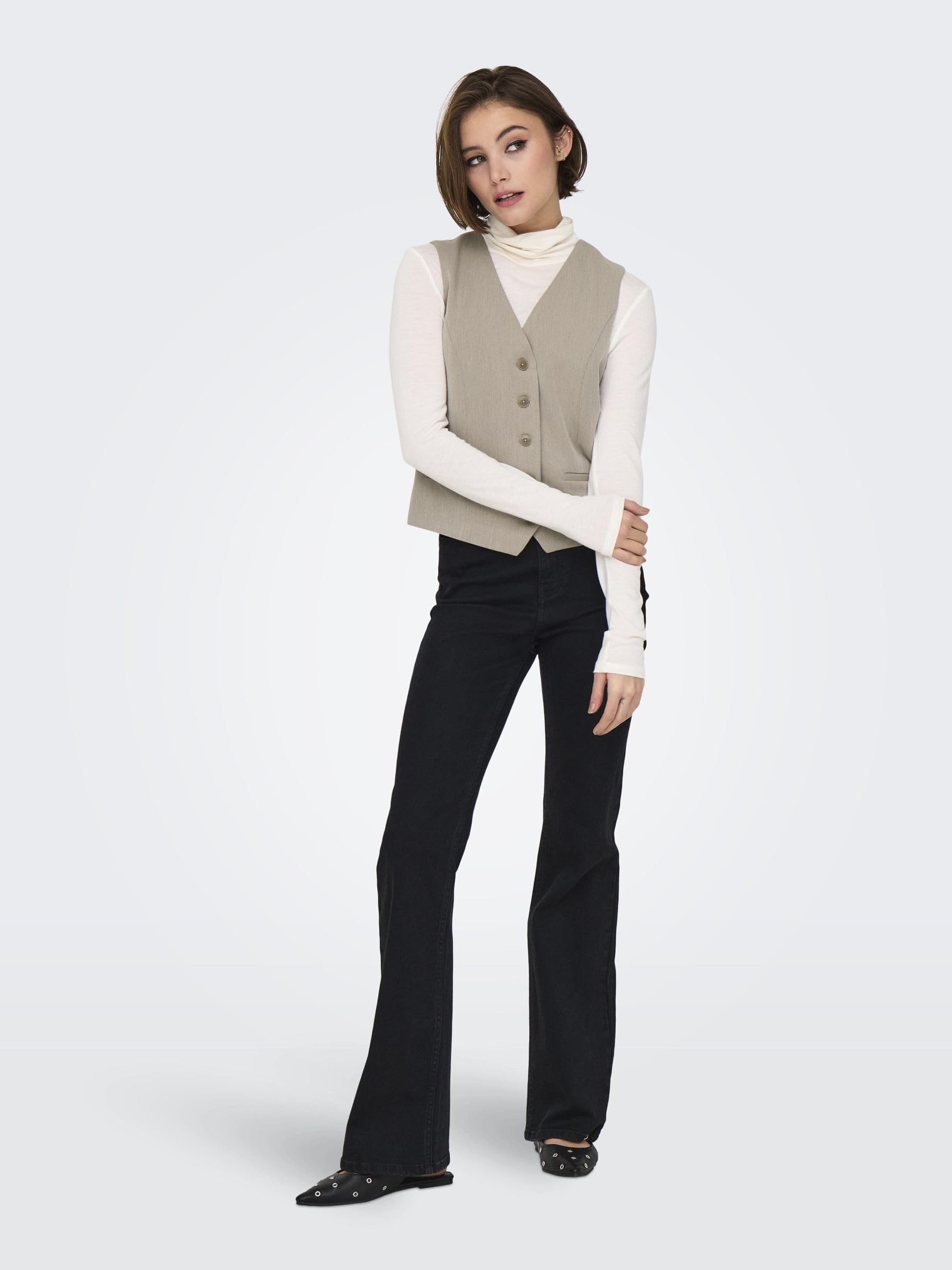 ONLY Onliris-Hattie Waistcoat TLR para Mujer