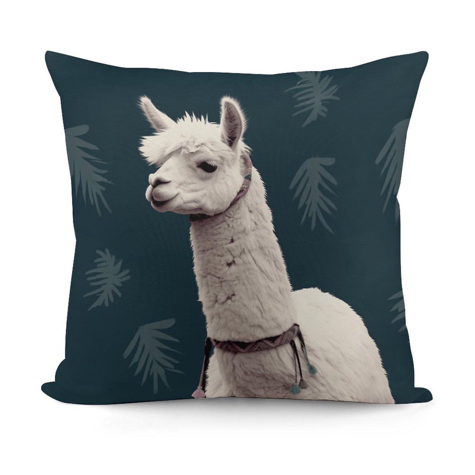 VstaDank Alpaca Llama Throw Pillow Covers 18x18 Inch Soft Couch Home Decor Cushion Cover Comfortable Plush Square Cushion Case Farmhouse Decorative Pillowcase for Living Couch