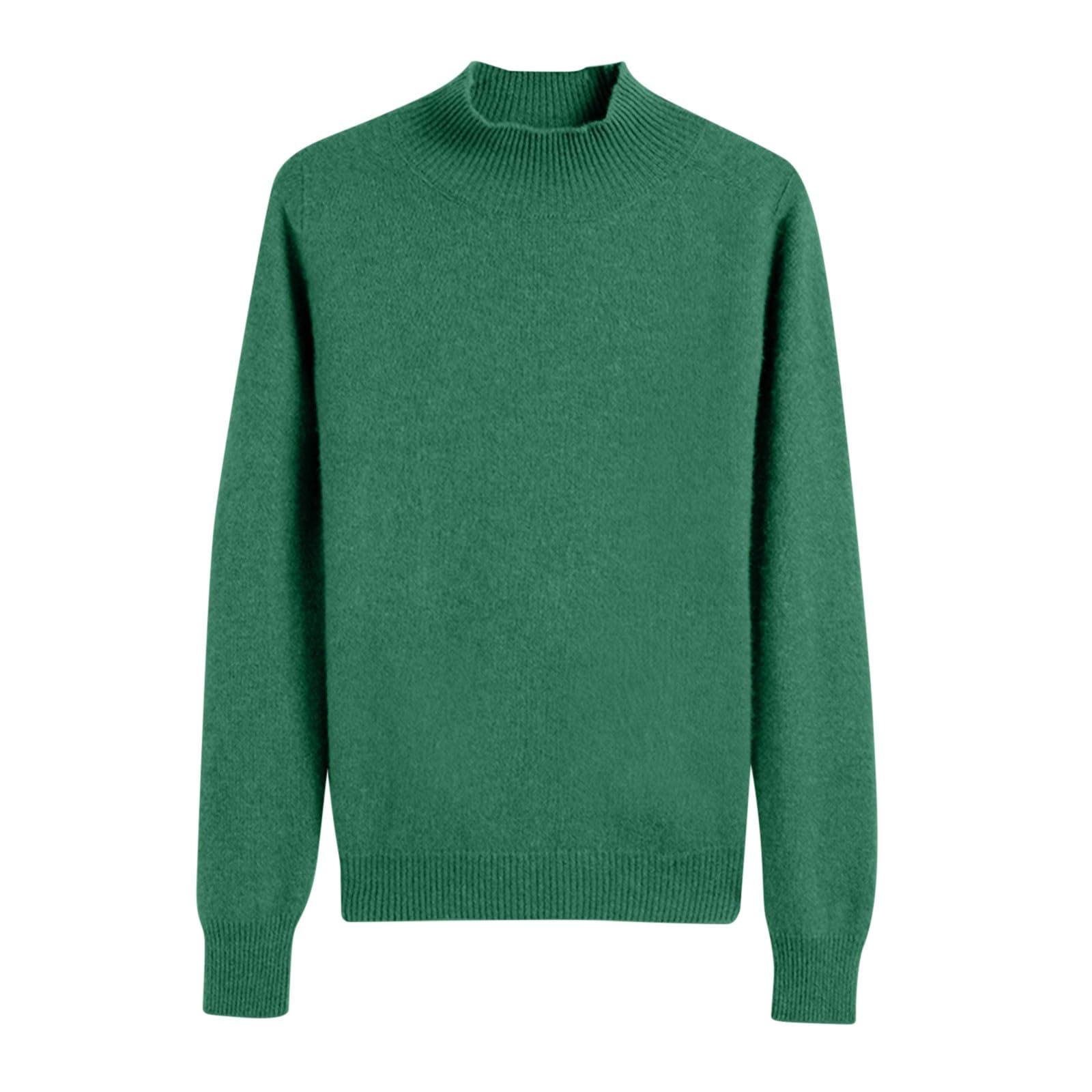 Womens Knit Turtleneck Sweater Casual Slim Lightweight Tops Long Sleeve Sweaters Outfit Clothes Pullover Shirts Jumper