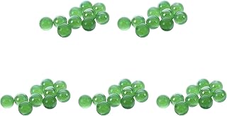liovitor 50 canicas de cristal de 16 mm, bolas de cristal, decoración de color verde