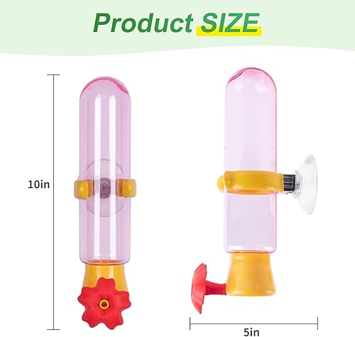 Miniatura 2 de Comedero de colibrí para ventana juego de 10,22 onzas, comedero de colibrí fuerte con ventosa fuerte, comederos de colibrí de plástico para ventanas