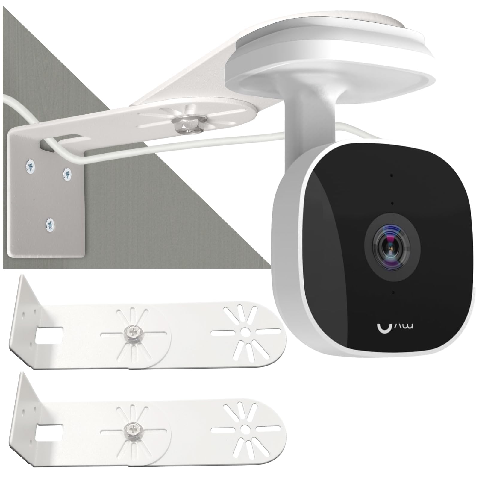 HIGCPTP 2PC Metal Wall Mount for myQ Smart Garage Security Camera