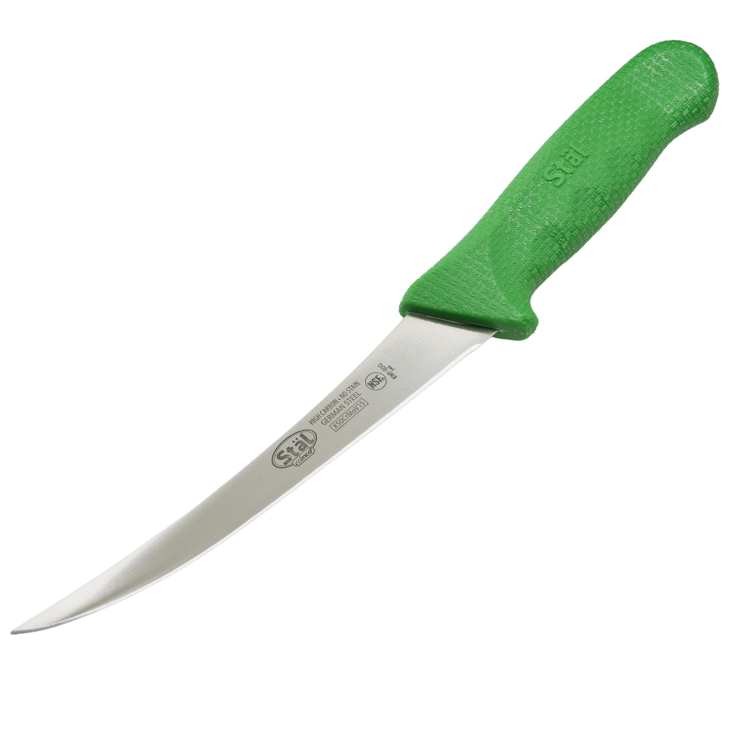 Winco 6" Green Plastic Boning Knife — Amazon image 3