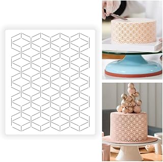 1 PC Cake Stencils Decorating Buttercream- 24.5cm x 21cm is Classic Deco...