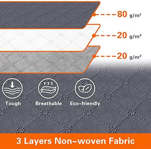 Yopih 5 Pack Clothes Storage Bags 90L Large Capacity Clothing Organizers with Reinforced Handles Thick Breathable Fabric Foldable Underbed Containers for Bedding Comforter Blanket
