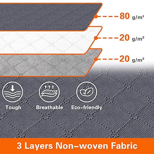 Vieshful 3 Pack Underbed Storage Bags 75L Foldable Clothes Bag Large Capacity Storage Containers With Clear Window Reinforced Handles Zippered Organizer Non-Woven For Comforters Blankets Bedding #TOP2