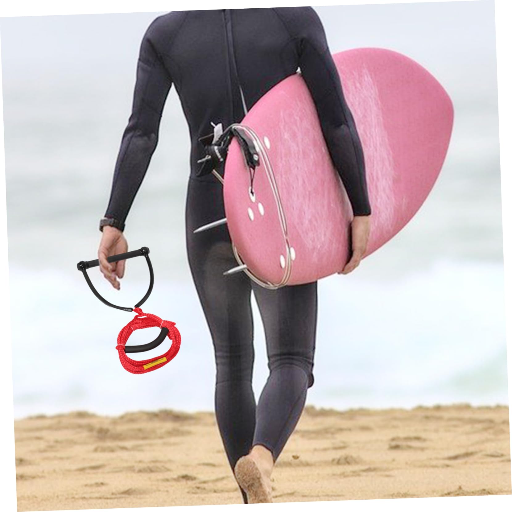 UKCOCO Cuerda de Esquí Acuático para Wakeboard y Tabla de Rodillas Mango Resistente al Desgaste y Material PP para Esquí de Agua y Deportes Acuáticos