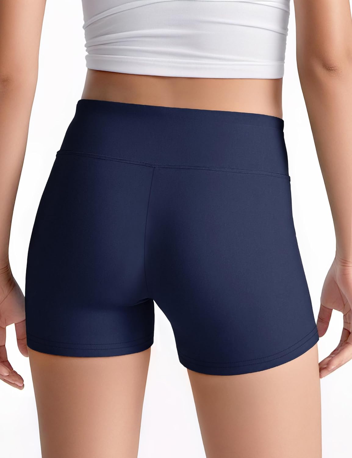 JOCMIC Girls Athletic Shorts Kids Dance High Waisted Yoga Short for Bike Gym Volleyball Running - Image 4