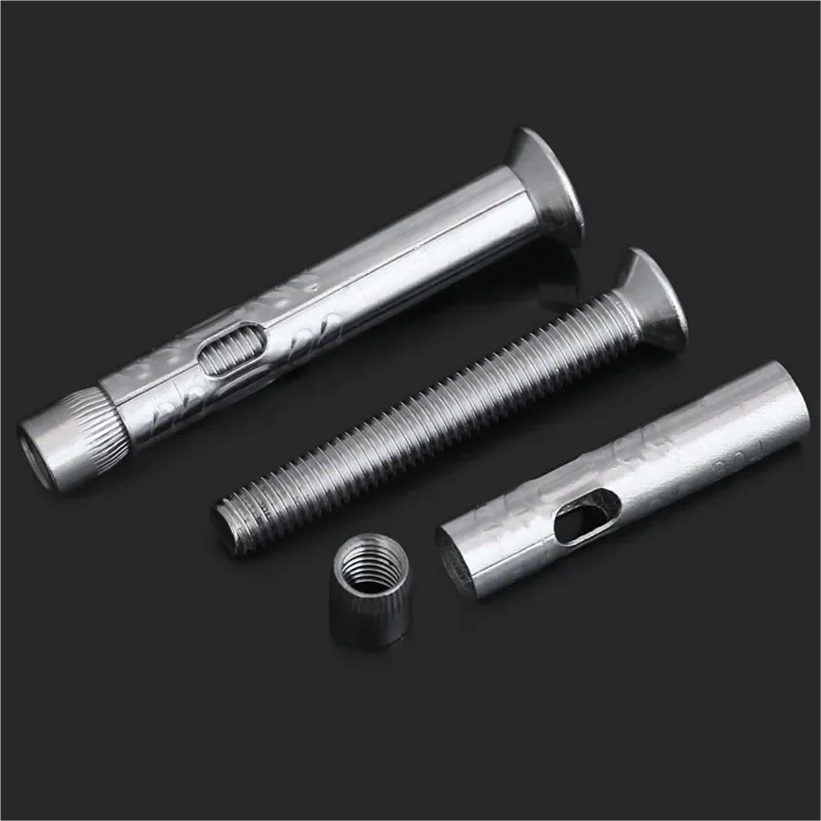 Spreizdübel 304 Edelstahl Phillips/Sechskant Senkkopf Flachkopf Expansion Schraube M6/M8(50Pcs,M8x100-Phillips)